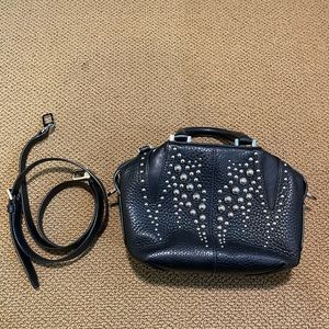 Alexander Wang studded Emile black leather crossbody mini bag